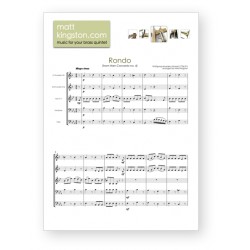 Rondo from Horn Concerto no.4 (Mozart) arranged for Brass Quintet